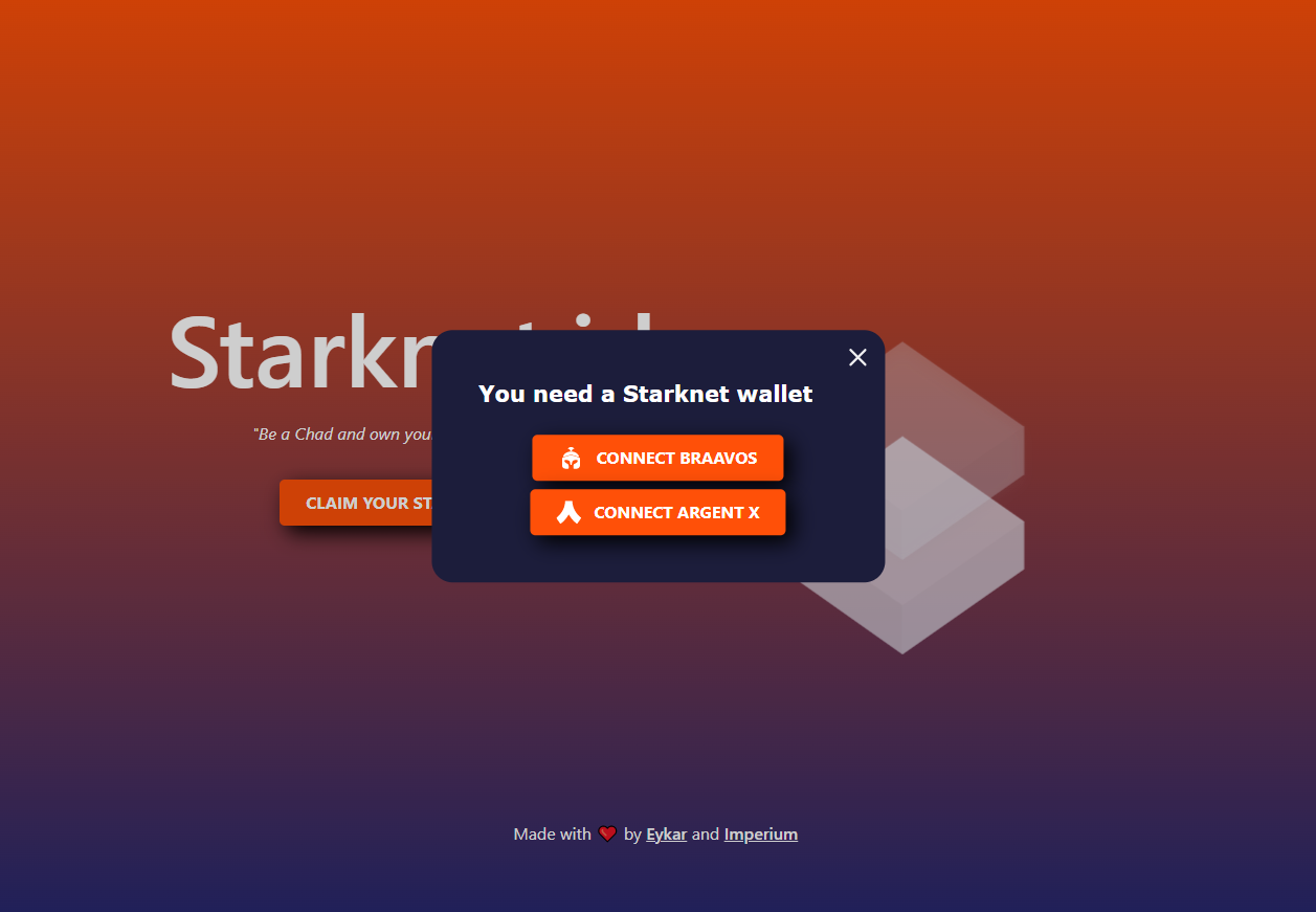 StarkNet首个链上身份产品「Starknet.id」注册指南