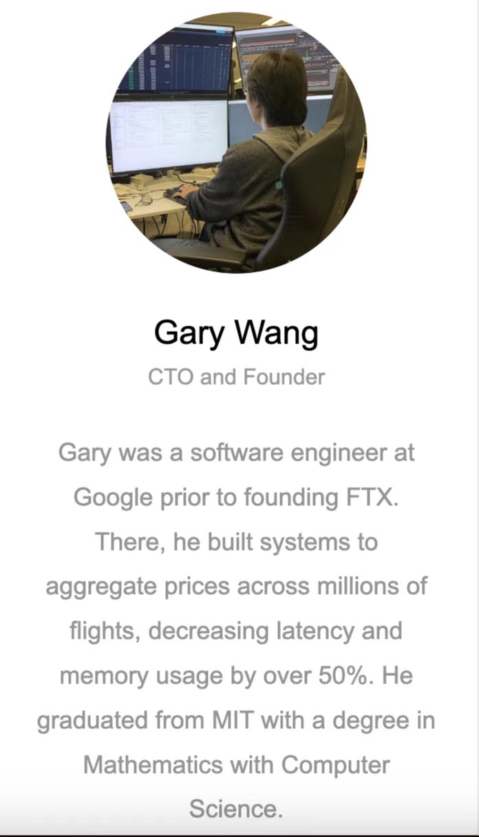 FTX被盗迷踪：神秘的CTOGaryWang是谁？