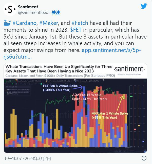 市场洞察：鲸鱼地址增加了140,000BTC的持有量