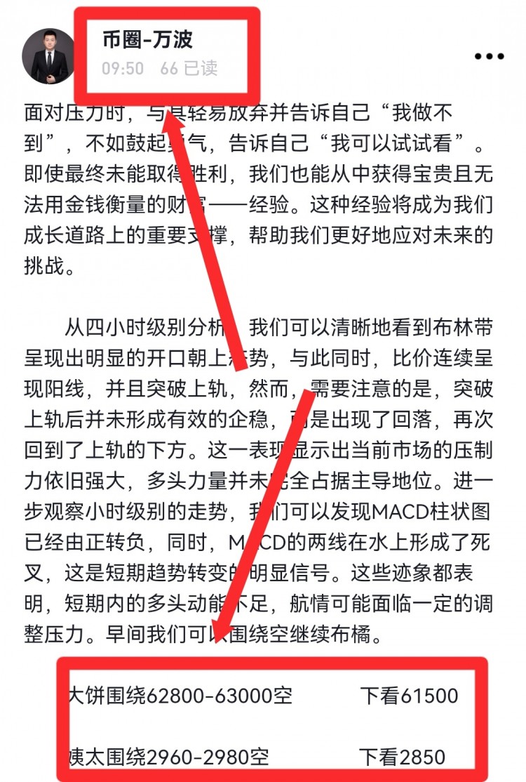 [财经万波]午后比特币操作建议分析！